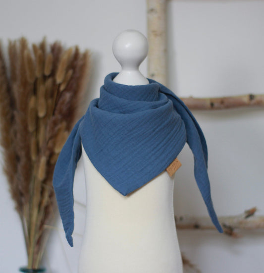 Halstuch 'Lina' Musselin dusty blue