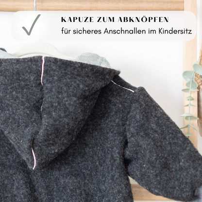 Wollfleece Overall - anthrazit -