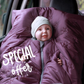 Kindersitzponcho Stars Purple