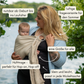 Flexibler Ring Sling – Baby vor dem Bauch, auf der Hüfte oder am Rücken tragen