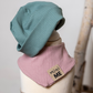 Frühlings-Set: Beanie & Tuch - mit Statement Label
