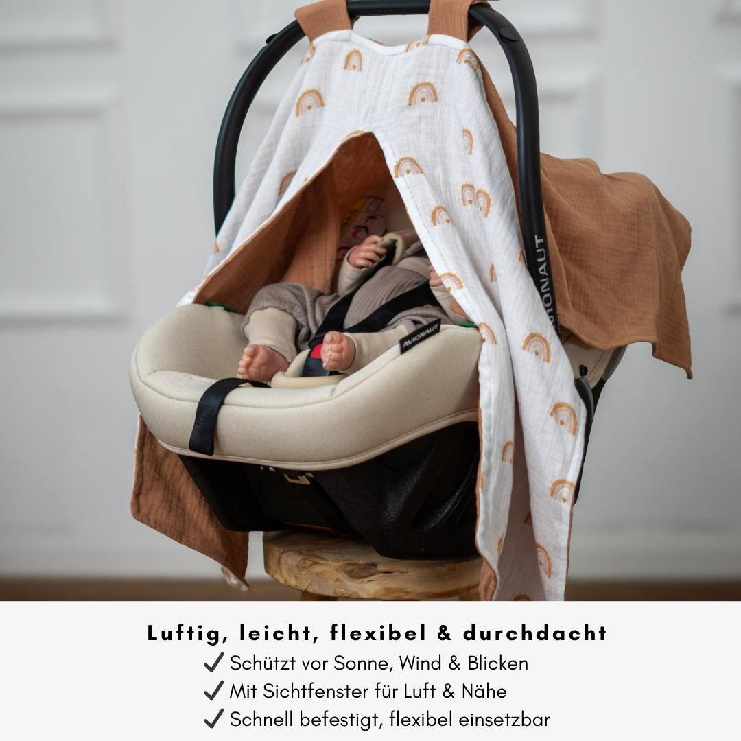 sonnensegel musselin Musselin Set für Babys – Babydecke & Sonnenschutz für Frühling & Sommer
