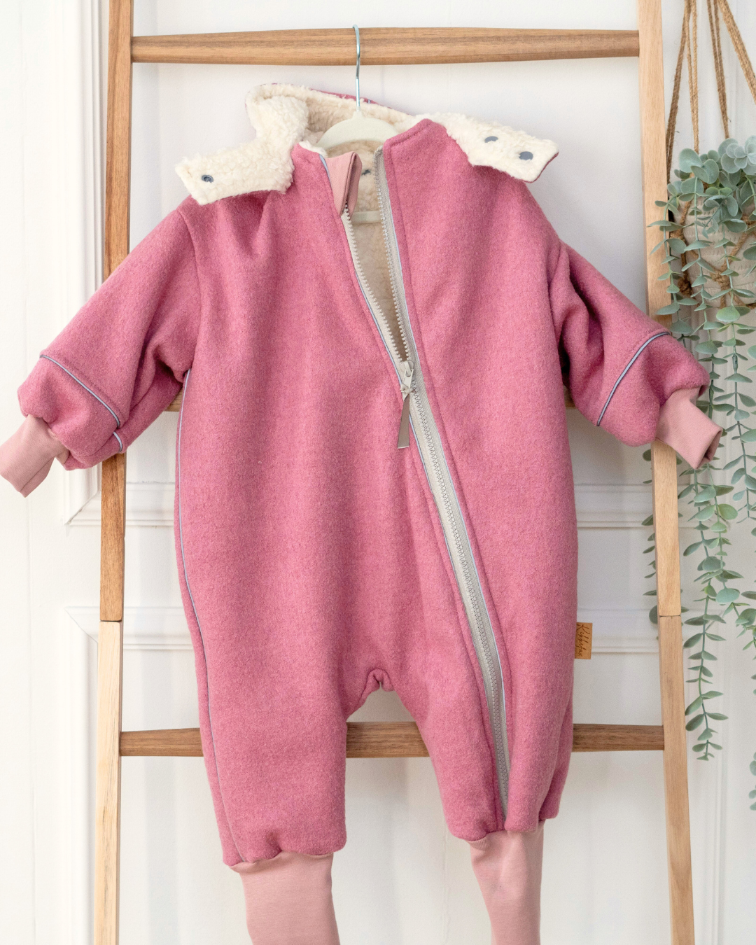 Wollwalk-Overall mit Teddyfutter