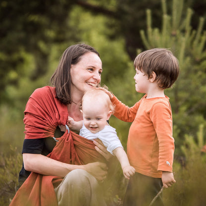 Ring Sling aus Leinen - Valentina -