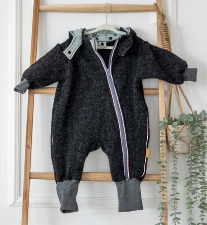 Wollfleece Overall - anthrazit -