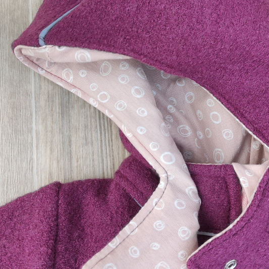 Wollwalk Jacke 'Alex' raspberry