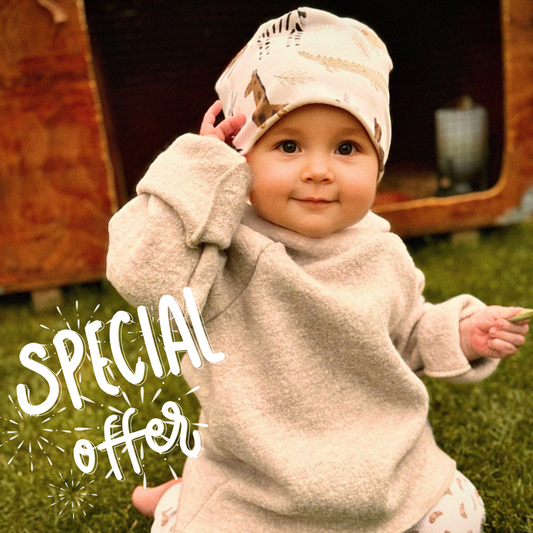 Überraschungs-Hoodie – aus feiner Wolle, einzigartig wie dein Kind!