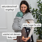 Ergonomische Babytrage mit Schnallen – passt ab Sitzalter bis Ende der Tragezeit