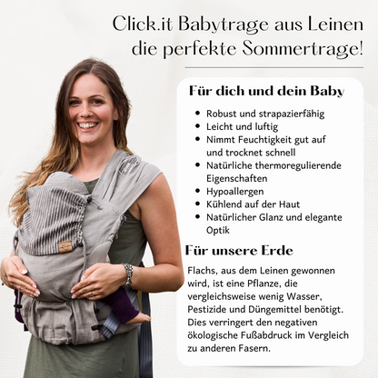 Click.it Babysize aus Leinen - Ava -