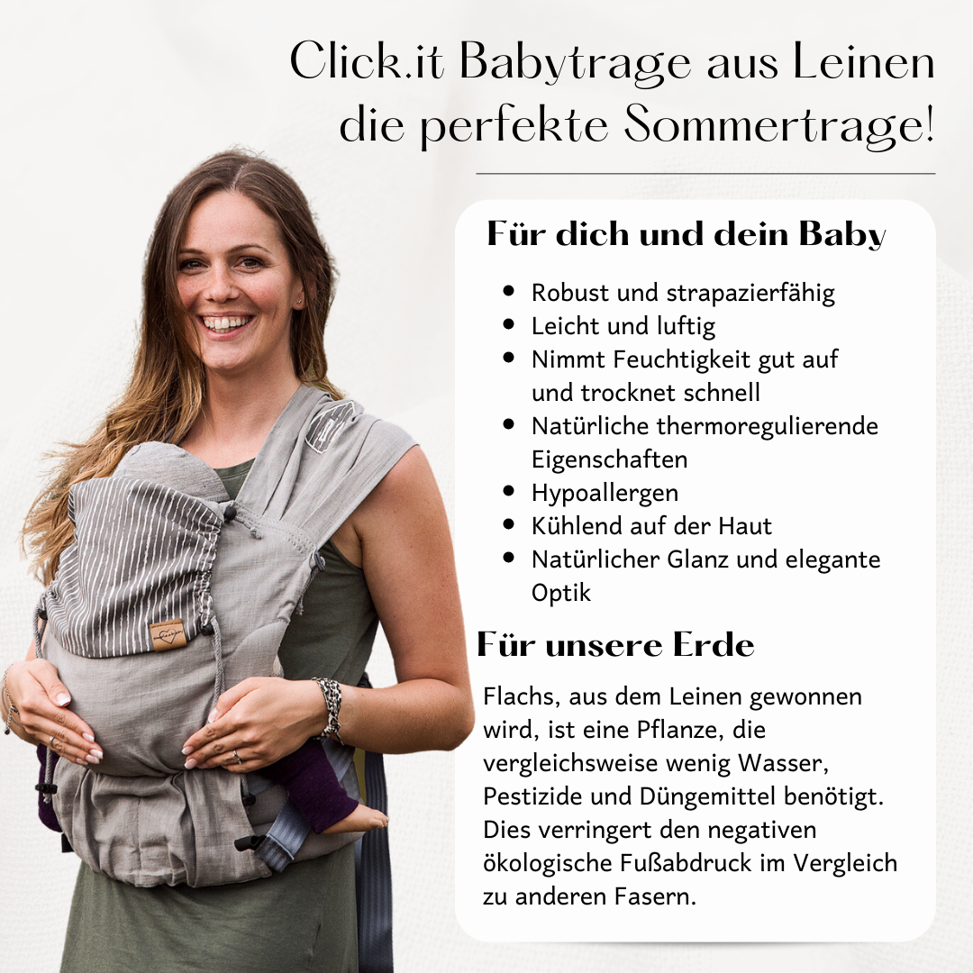 Click.it Babysize aus Leinen - Matilda -