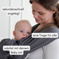 Babytrage mit Schnallen – schnell angelegt, passt Mama und Papa, wächst mit deinem Baby vom Neugeborenen bis ins erste Lebensjahr