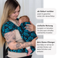 Babytrage ab Geburt – FullBuckle Trage mit Schnallen, leicht anlegbar, entlastet Rücken und Schultern, ideal für Alltag und Nähe