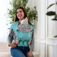 SimpleeBaby Click.it FullBuckle Babytrage ab Geburt – ergonomische Babytrage für Neugeborene und das komplette erste Lebensjahr, bequem für Eltern und Kind - Türkis