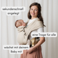 Babytrage mit Schnallen – schnell angelegt, passt Mama und Papa, wächst mit deinem Baby vom Neugeborenen bis ins erste Lebensjahr