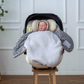 Einschlagdecke Baby – sicher angeschnallt in Babyschale mit 3 oder 5 Punkt Gurt - grau