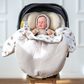 Einschlagdecke Babyschale Sommer – weich, leicht & ohne Hitzestau - beige