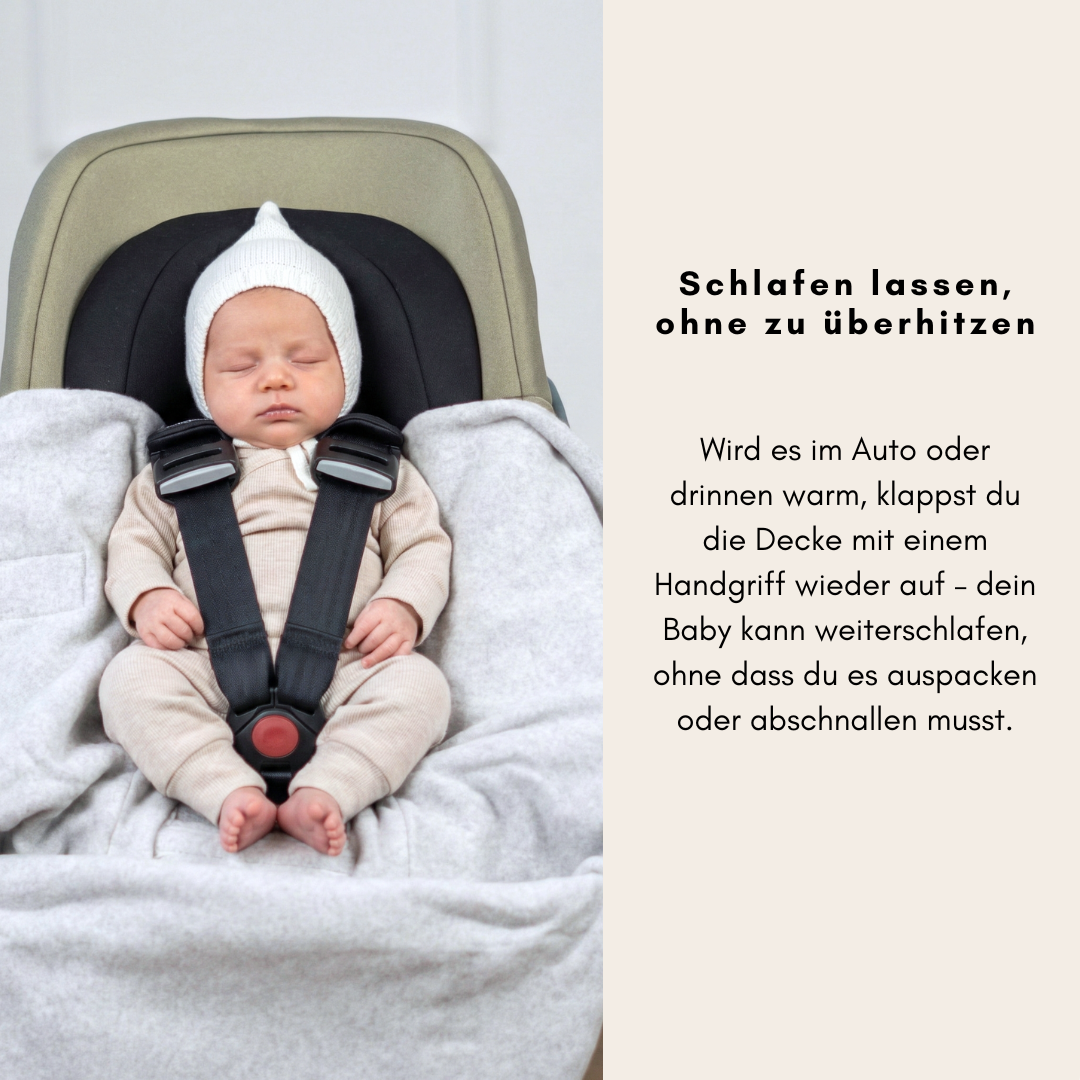 personalisierte Einschlagdecke aus Wollwalk