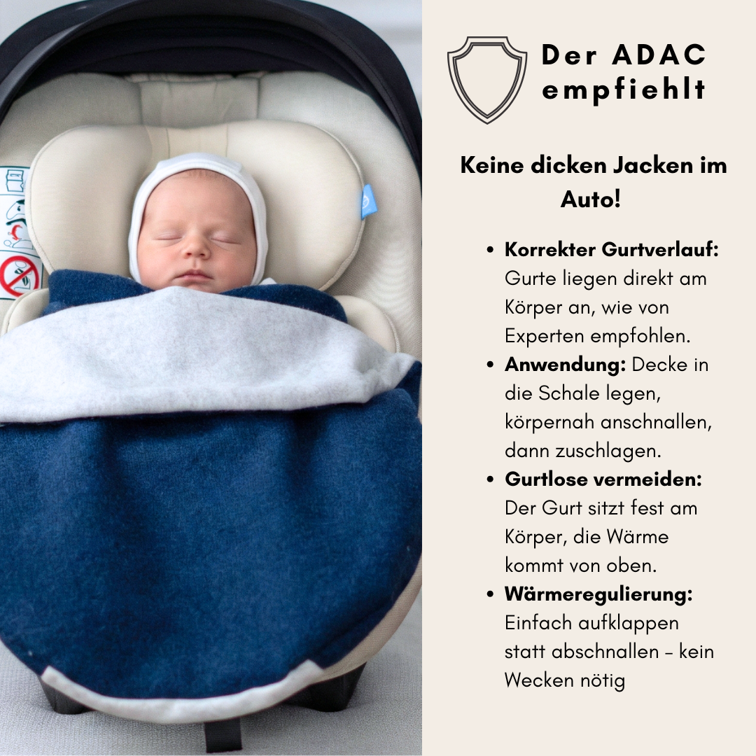 Einschlagdecke "Wollwalk petrol"