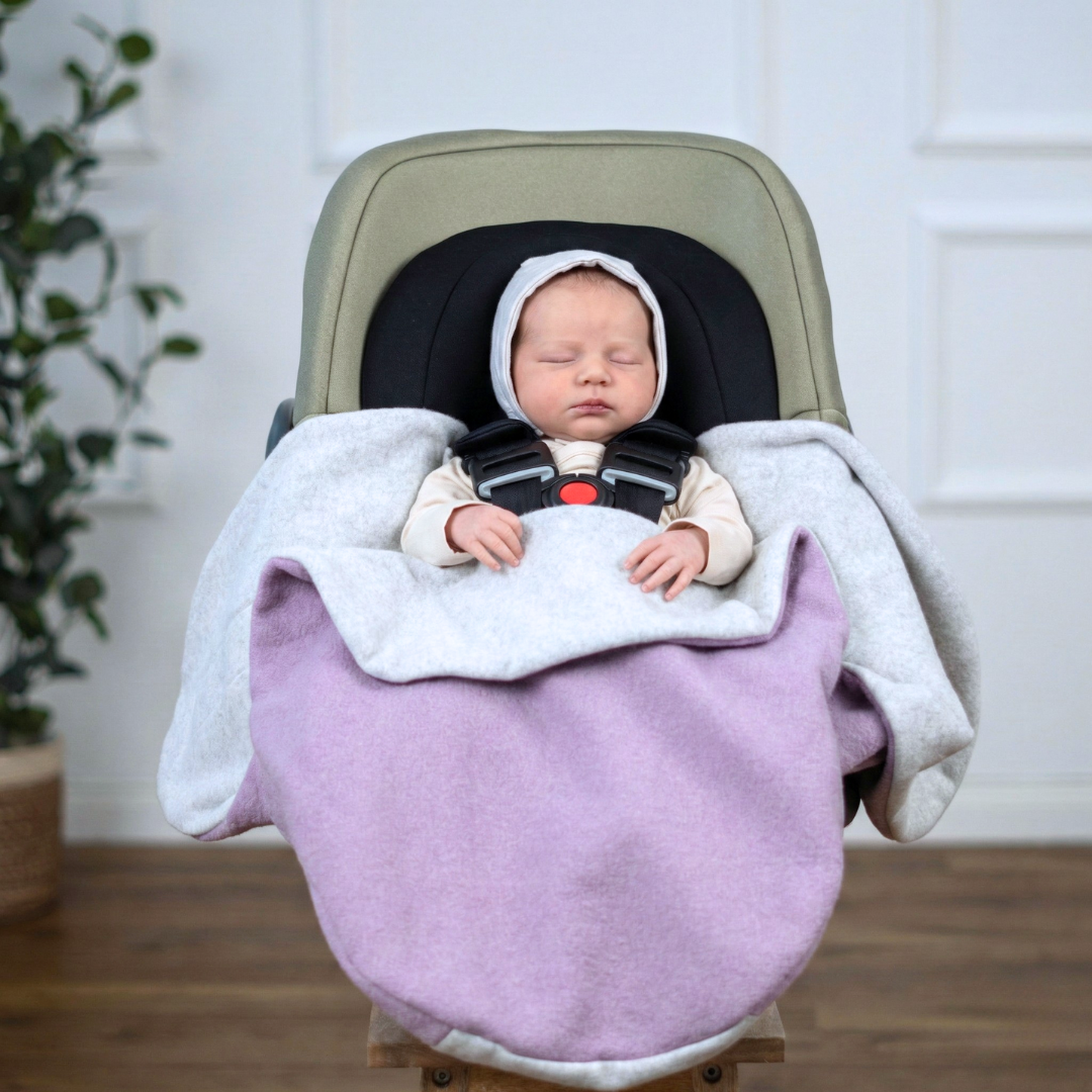 personalisierte Einschlagdecke aus Wollwalk