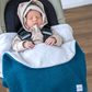Einschlagdecke "Wollwalk turquoise "