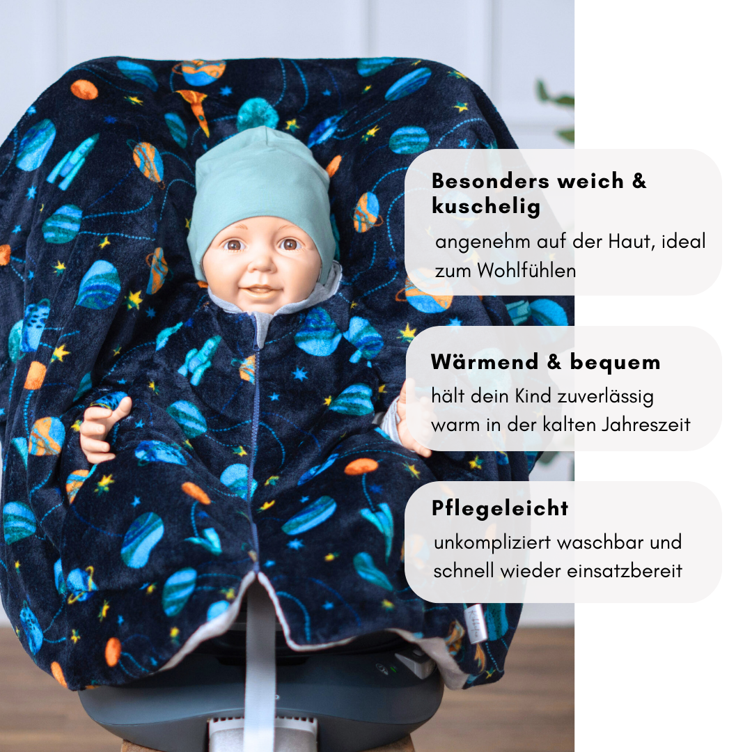 Geschlossener Fleece‑Poncho – warm & weich, bequem & sicher