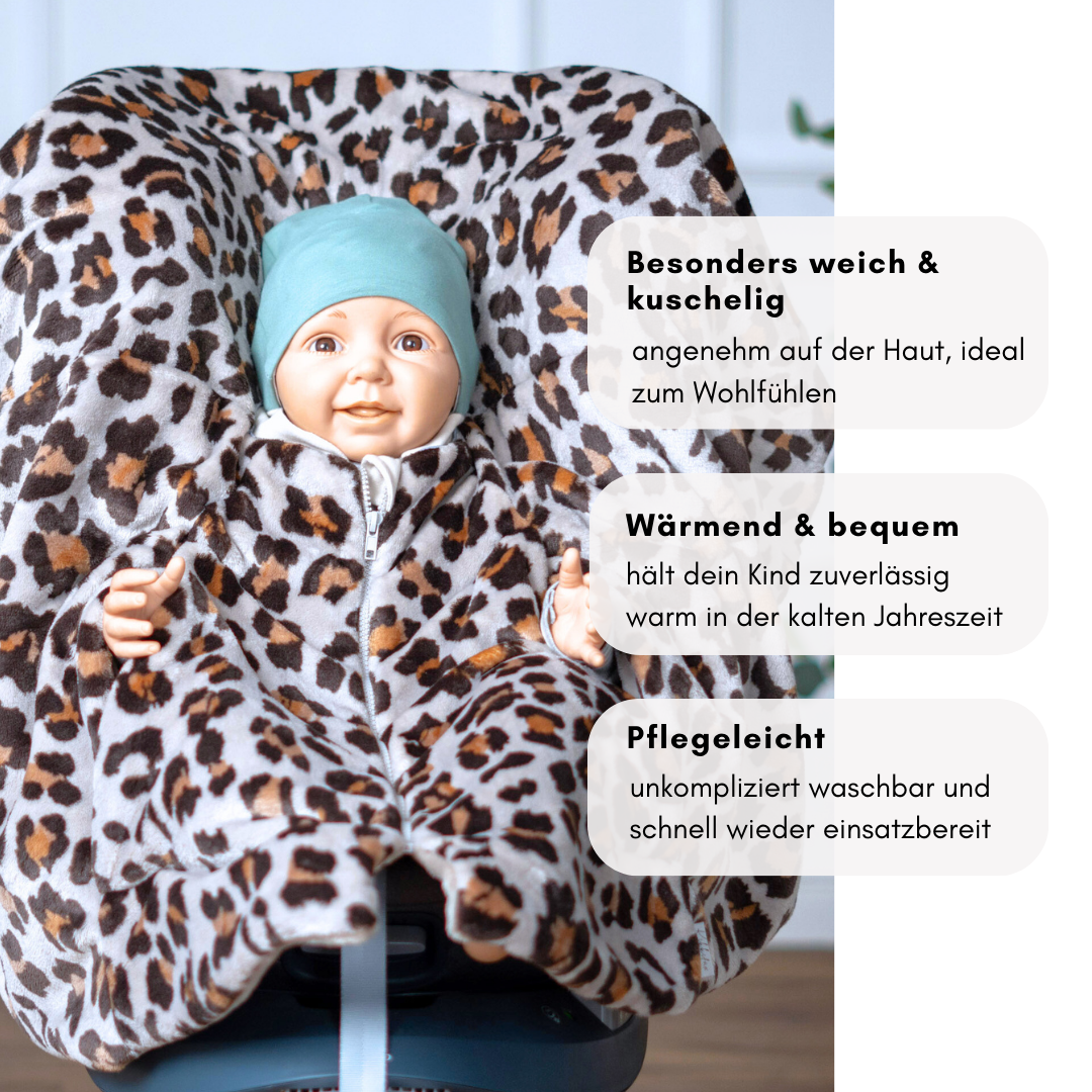 Geschlossener Fleece‑Poncho – warm & weich, bequem & sicher