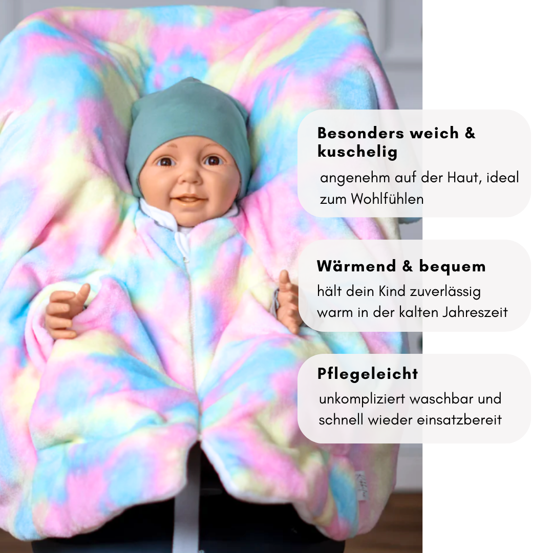 Geschlossener Fleece‑Poncho – warm & weich, bequem & sicher