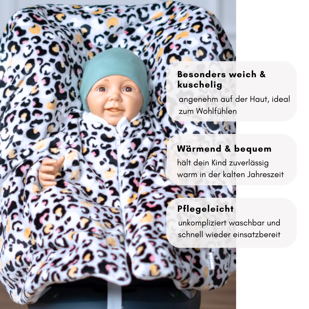 Geschlossener Fleece‑Poncho – warm & weich, bequem & sicher