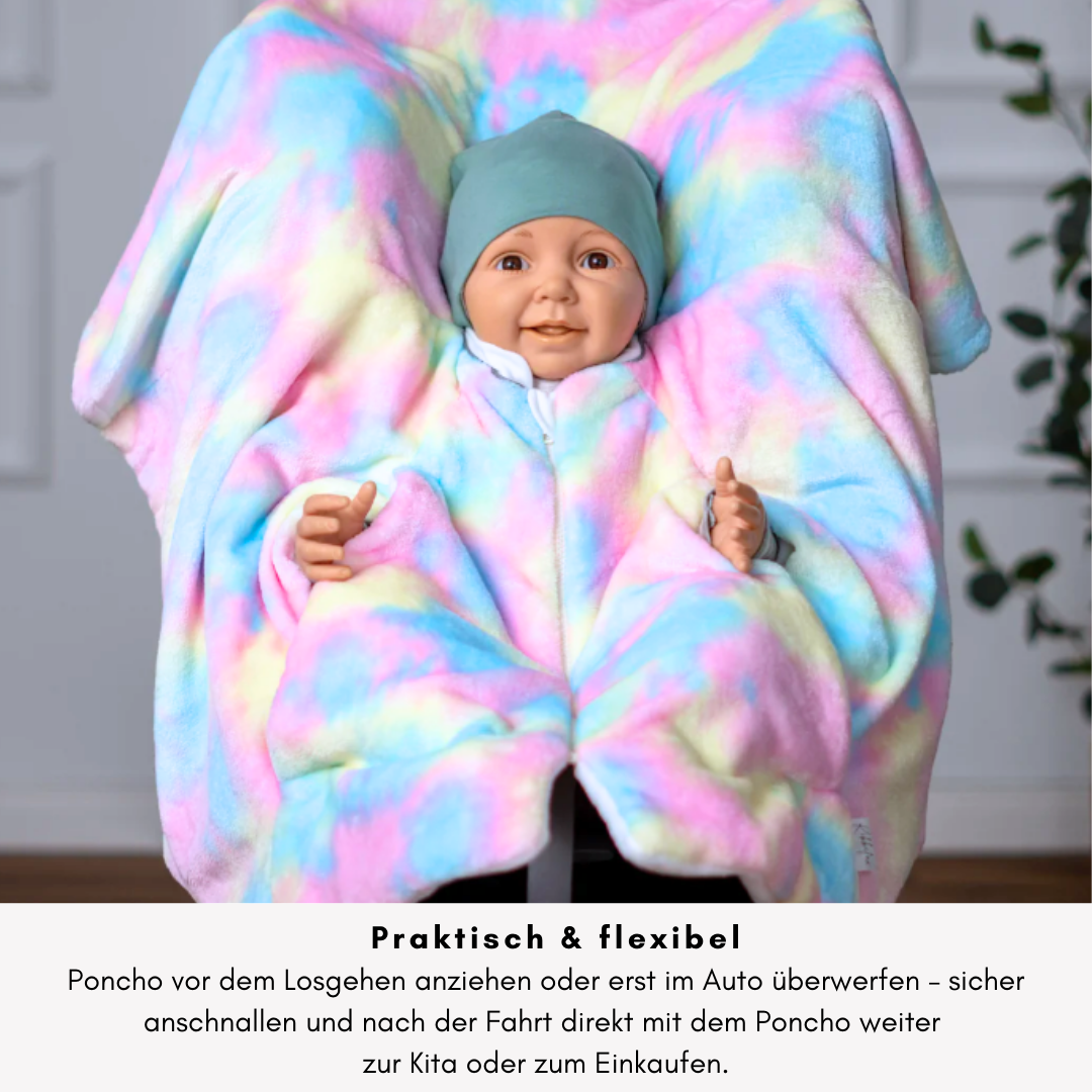 Offener Poncho – praktisch & flexibel, einfach überwerfen & sicher anschnallen