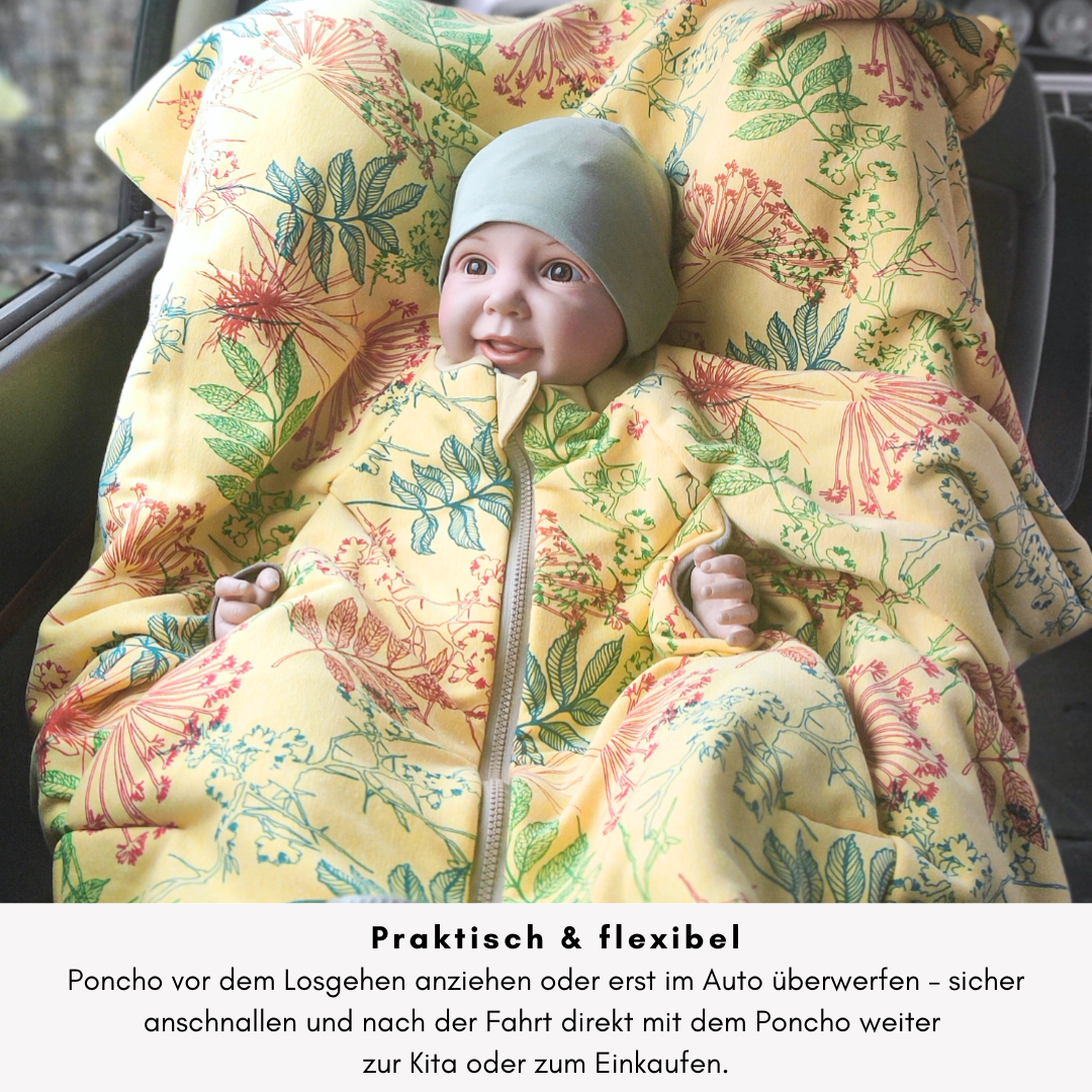 Offener Poncho – praktisch & flexibel, einfach überwerfen & sicher anschnallen