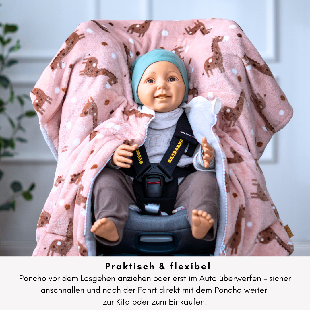 Offener Poncho – praktisch & flexibel, einfach überwerfen & sicher anschnallen