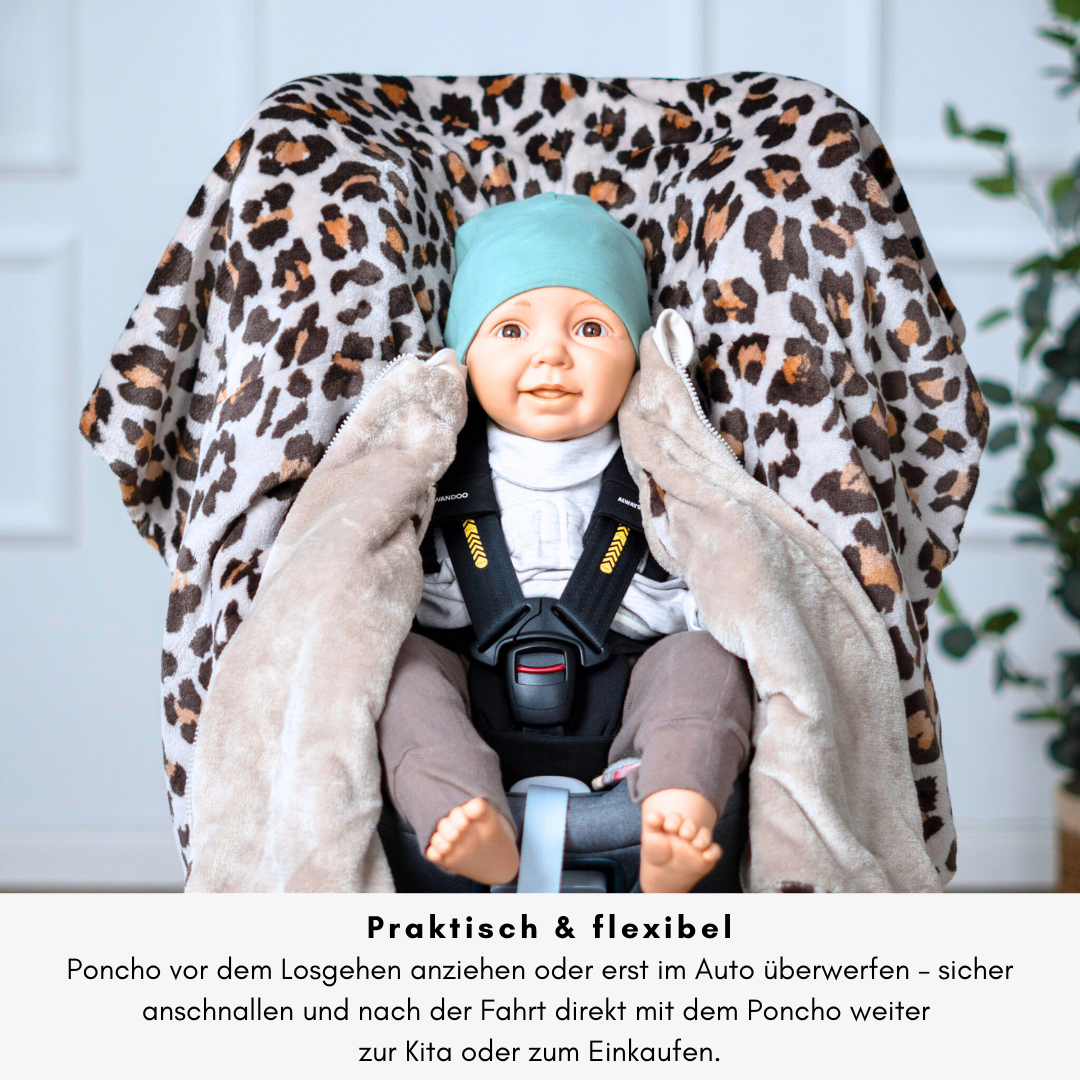 Offener Poncho – praktisch & flexibel, einfach überwerfen & sicher anschnallen