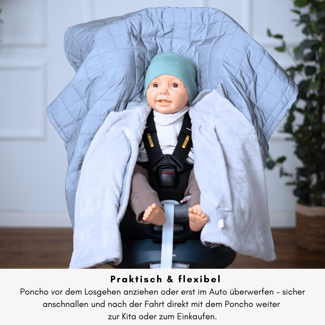 Kindersitzponcho Shiny - Reflektierend