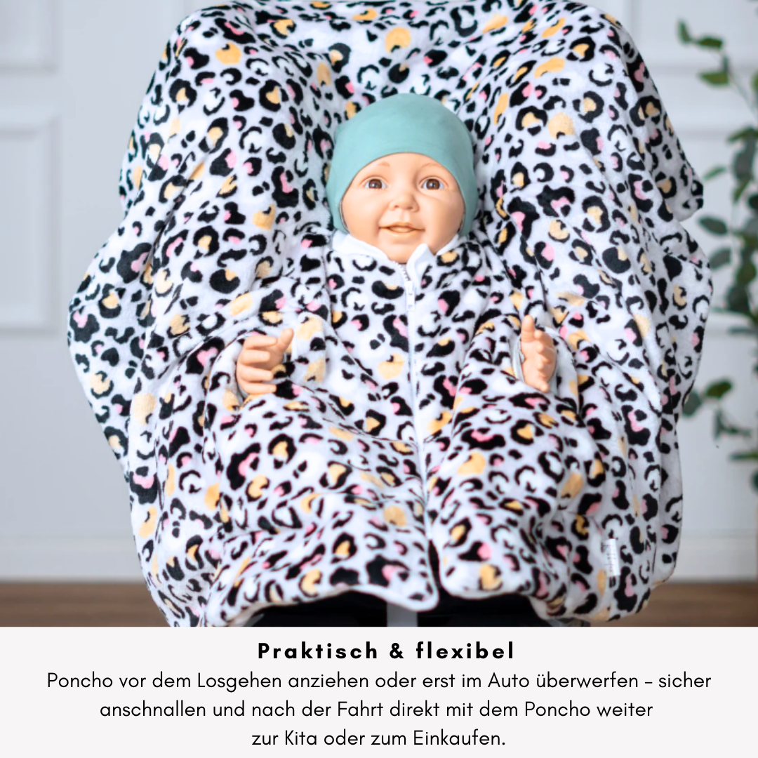 Offener Poncho – praktisch & flexibel, einfach überwerfen & sicher anschnallen