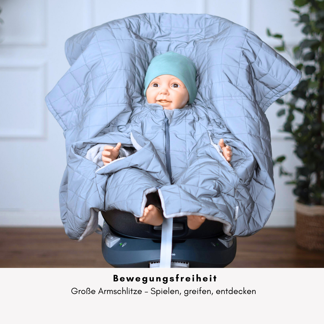 Kindersitzponcho Shiny - Reflektierend
