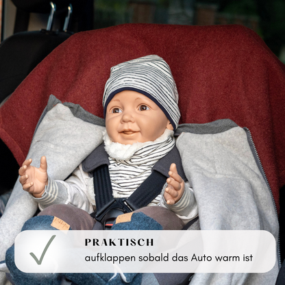 Kindersitzponcho Wollwalk "Pure Terra"