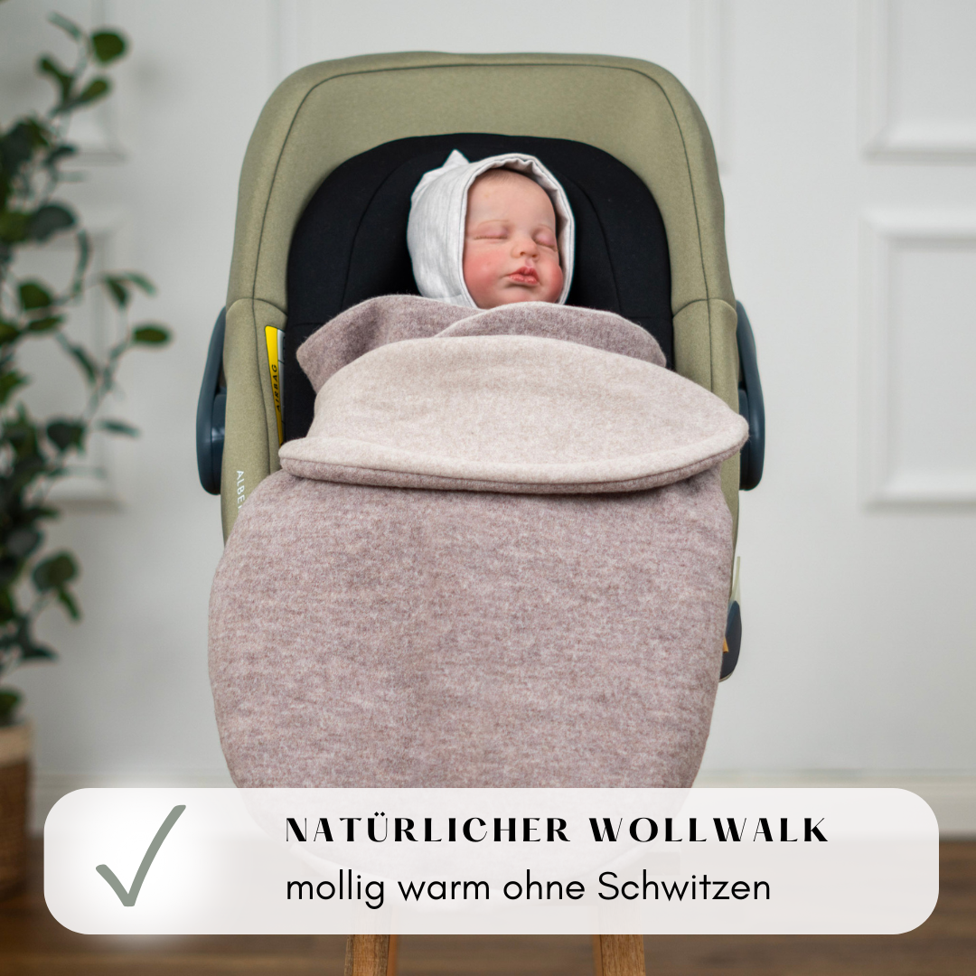 Einschlagdecke "Wollwalk cream"