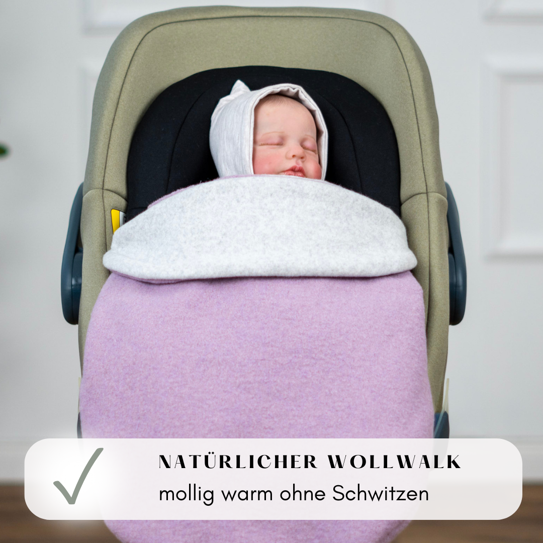 Einschlagdecke "Wollwalk dusty rose"