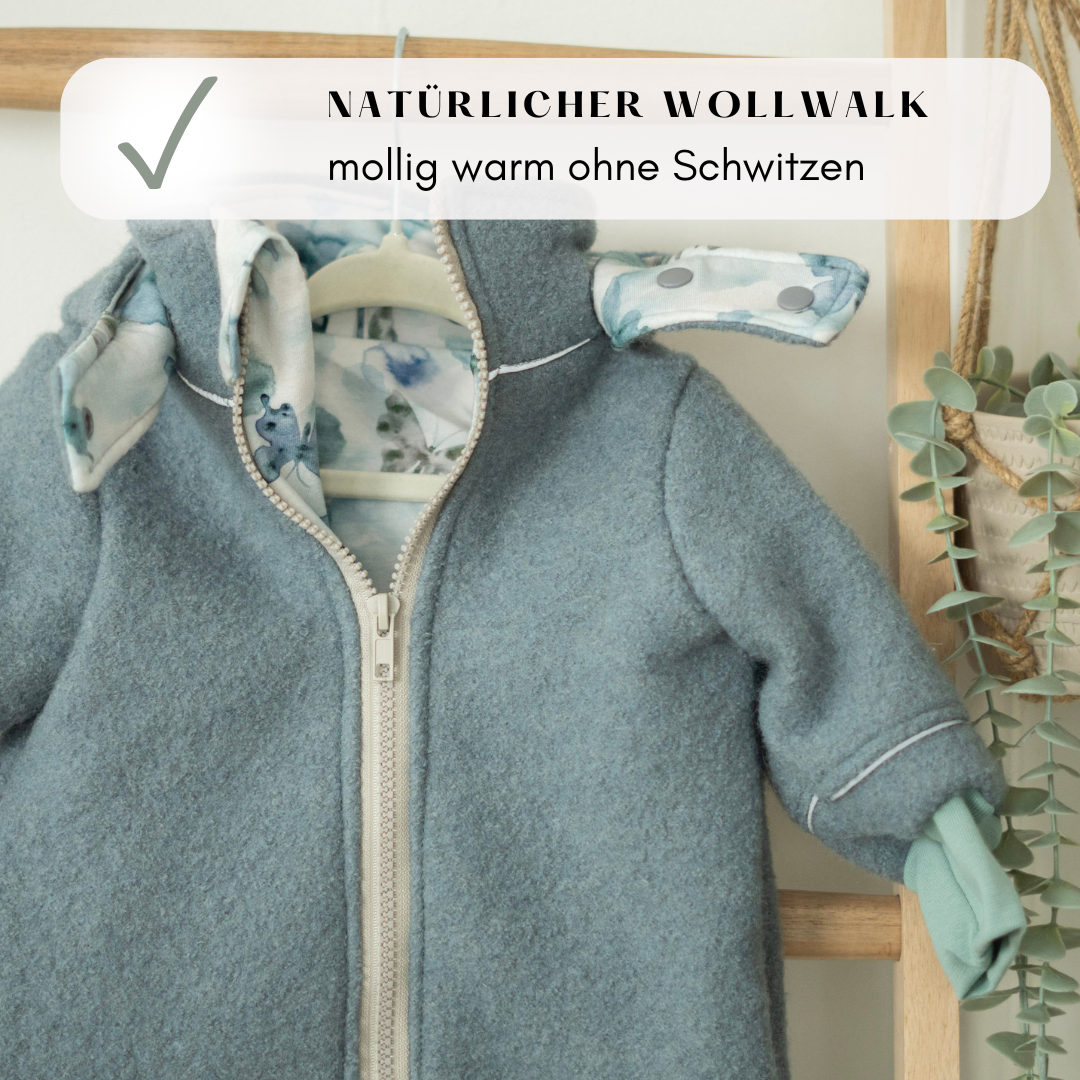 Wollwalk Jacke "Schmetterling"