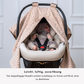 Sun-Cover für Babyschale  - 100% Baumwolle - Leicht, Atmungsaktiv & Mit Sichtfenster - Sternchen -