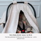 Sun-Cover für Babyschale – Leicht, Atmungsaktiv & Mit Sichtfenster - beige -