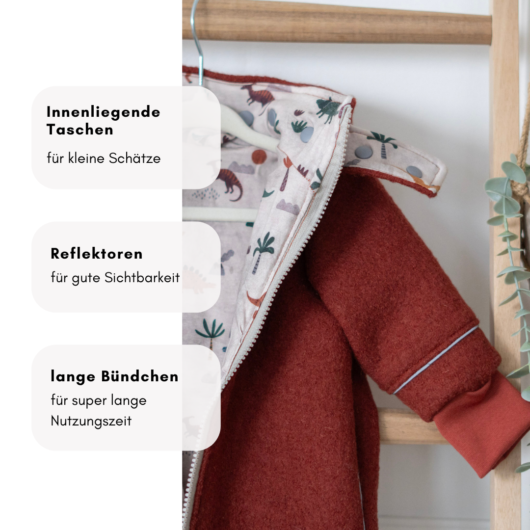 Wollwalk Jacke "Dino"