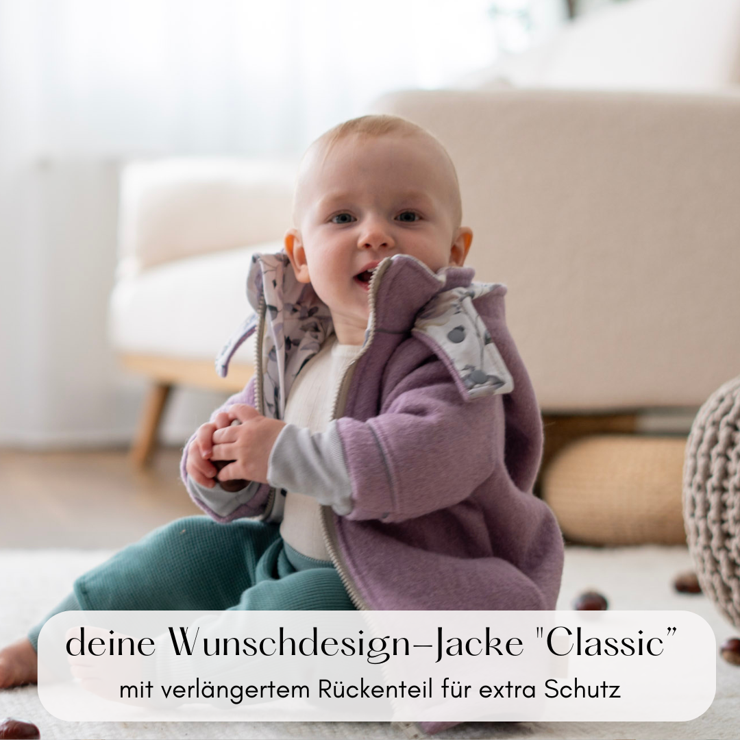 Wollwalk-Jacke Wunschdesign " Classic"