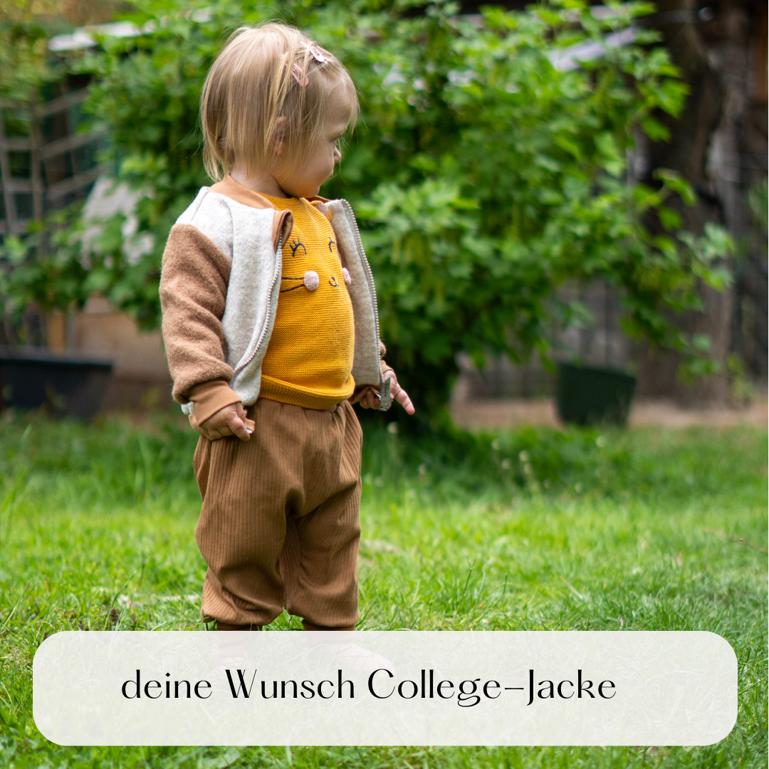 Deine individuelle College-Jacke aus Wollwalk