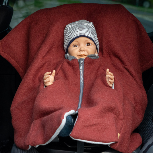 Kindersitzponcho Wollwalk "Pure Terra"