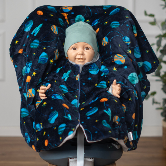 Kindersitzponcho "Space"