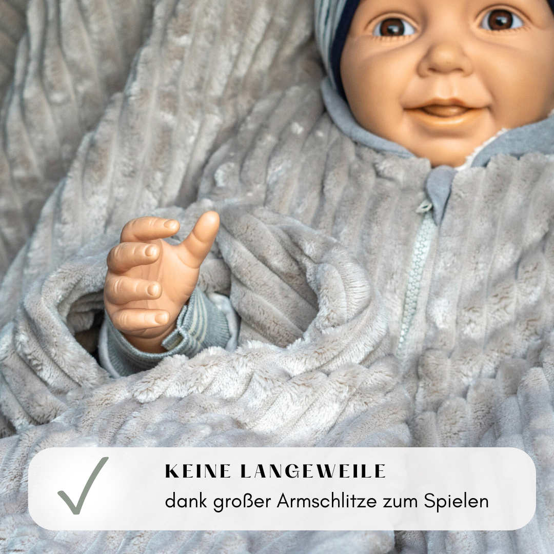 Kindersitzponcho "lovely silver"