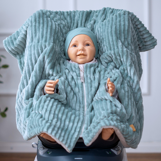 Kindersitzponcho "lovely mint"