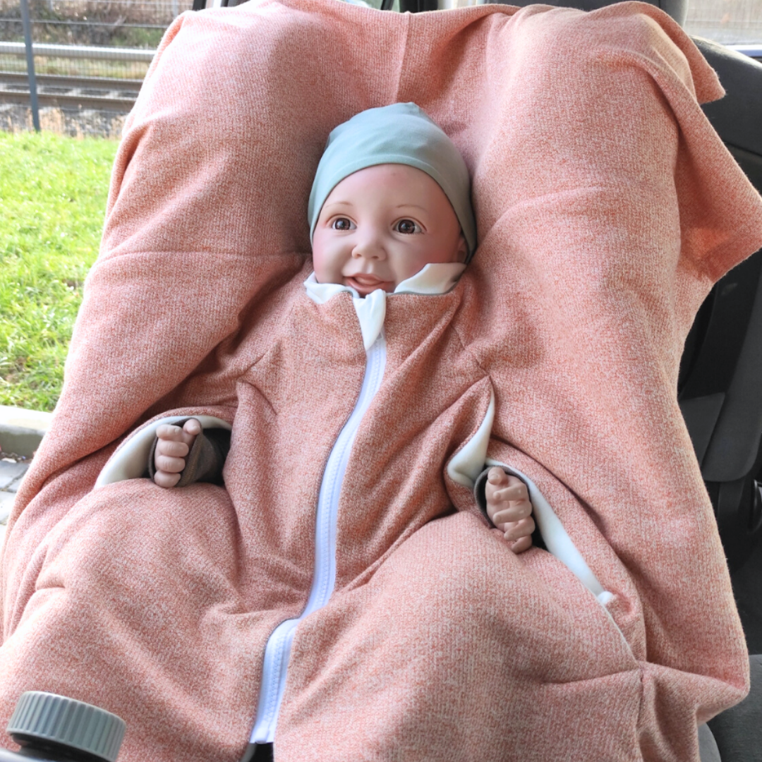 Baumwoll-Kindersitzponcho – kindgerecht, bequem & sicher im Auto - Apriko  