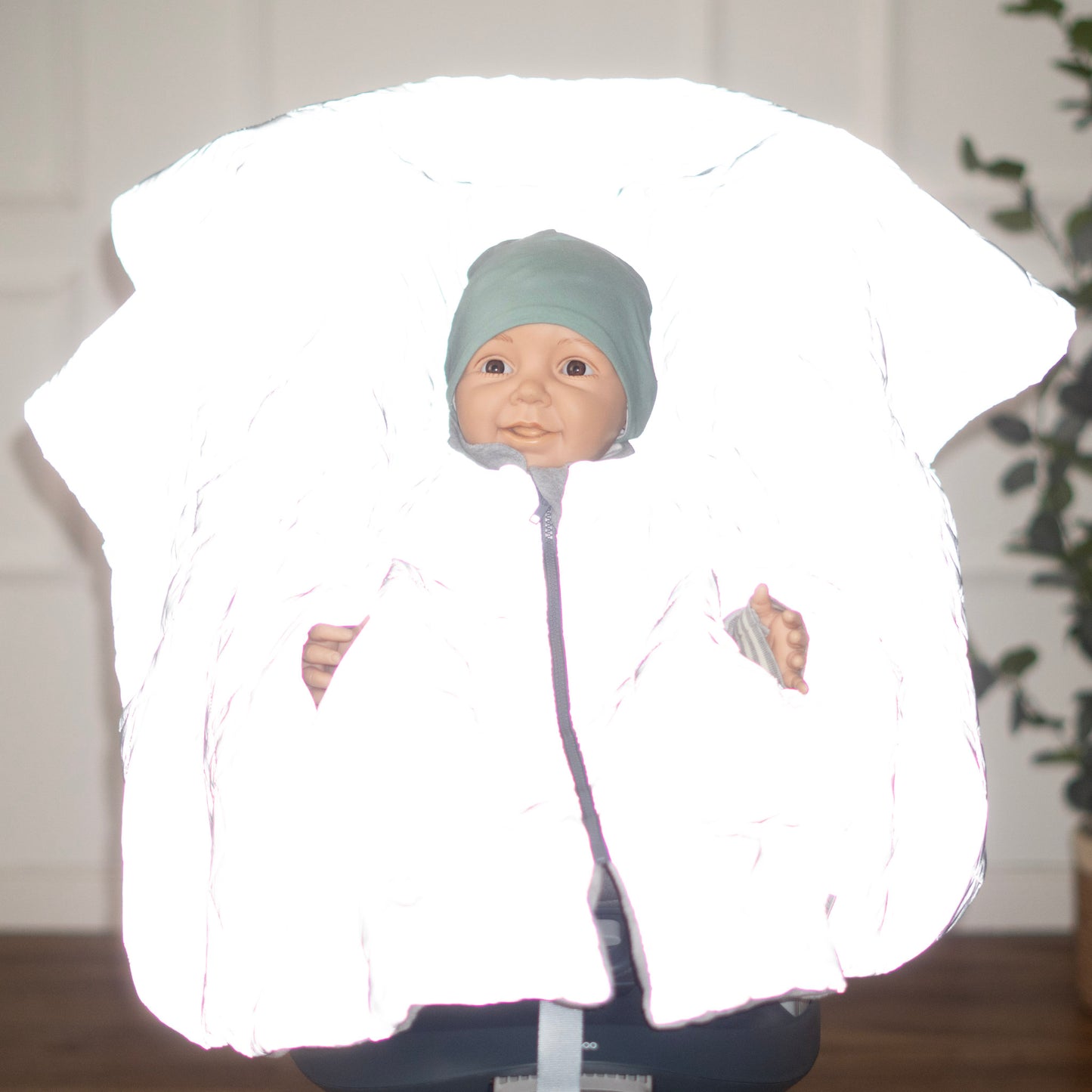 Kindersitzponcho Shiny - Reflektierend